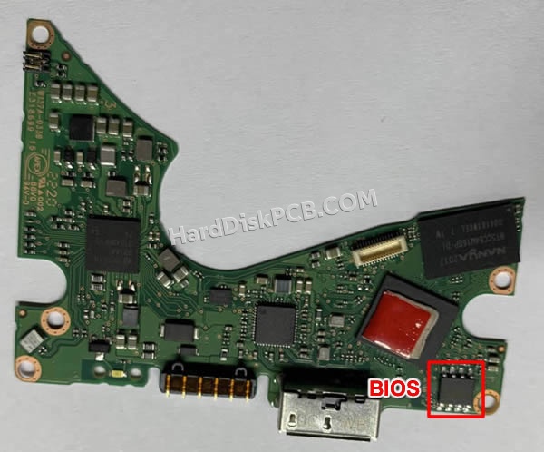 BIOSチップを交換する手順2060-810035-000ウエスタンデジタル(WD)製HDDの基板PCB