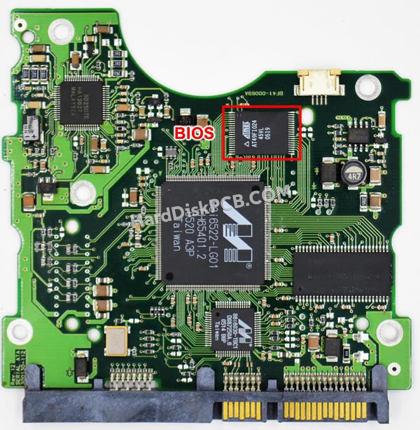 BIOSチップを交換する手順BF41-00069Aサムスン(SAMSUNG)製HDDの基板PCB