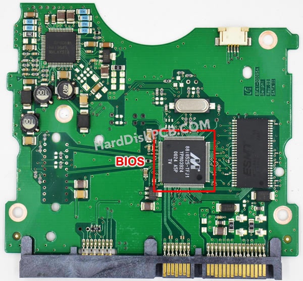BIOSチップを交換する手順BF41-00095Aサムスン(SAMSUNG)製HDDの基板PCB