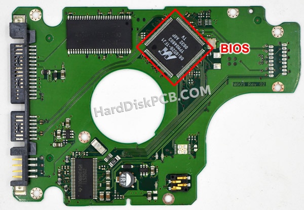 BIOSチップを交換する手順BF41-00105Aサムスン(SAMSUNG)製HDDの基板PCB