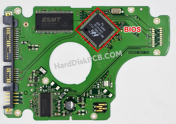 BIOSチップを交換する手順BF41-00157Aサムスン(SAMSUNG)製HDDの基板PCB