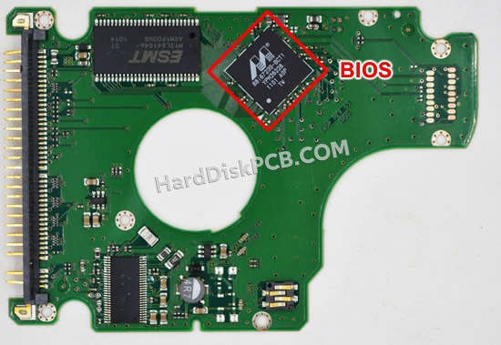 BIOSチップを交換する手順BF41-00170Aサムスン(SAMSUNG)製HDDの基板PCB