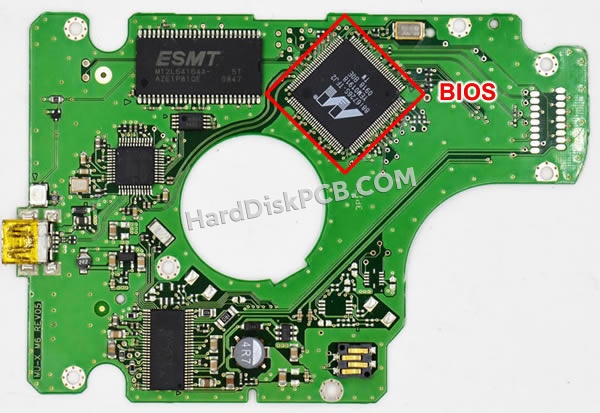 BIOSチップを交換する手順BF41-00235Aサムスン(SAMSUNG)製HDDの基板PCB