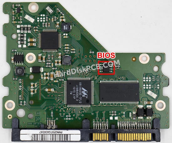 BIOSチップを交換する手順BF41-00278Aサムスン(SAMSUNG)製HDDの基板PCB