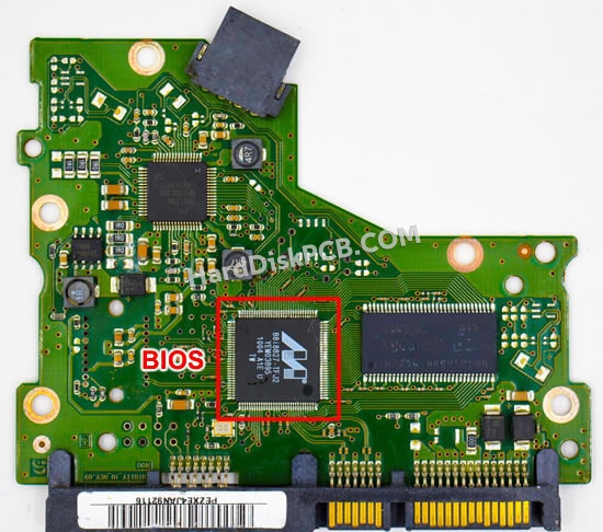 BIOSチップを交換する手順BF41-00283Aサムスン(SAMSUNG)製HDDの基板PCB