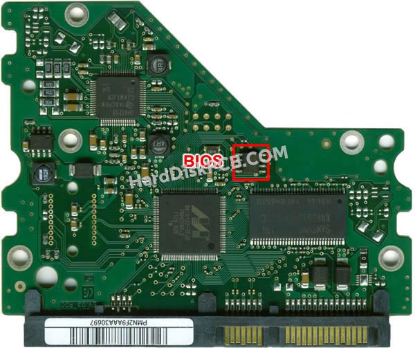 BIOSチップを交換する手順BF41-00314Aサムスン(SAMSUNG)製HDDの基板PCB