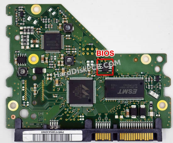 BIOSチップを交換する手順BF41-00324Aサムスン(SAMSUNG)製HDDの基板PCB