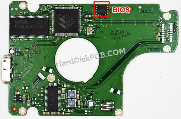 BIOSチップを交換する手順BF41-00325Aサムスン(SAMSUNG)製HDDの基板PCB