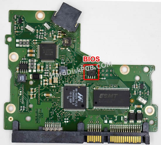 BIOSチップを交換する手順BF41-00330Aサムスン(SAMSUNG)製HDDの基板PCB