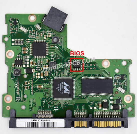 BIOSチップを交換する手順BF41-00332Aサムスン(SAMSUNG)製HDDの基板PCB