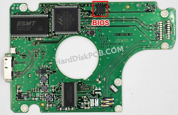 BIOSチップを交換する手順BF41-00373Aサムスン(SAMSUNG)製HDDの基板PCB