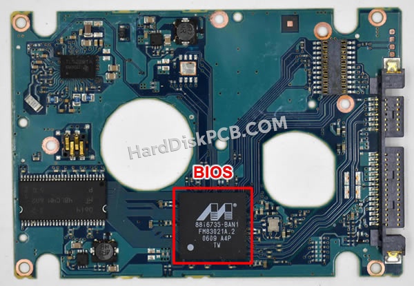BIOSチップを交換する手順CA26338-B71104BA富士通(FUJITSU)製HDDの基板PCB