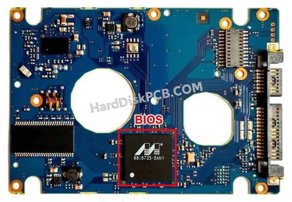 BIOSチップを交換する手順CA26338-B74104BA富士通(FUJITSU)製HDDの基板PCB