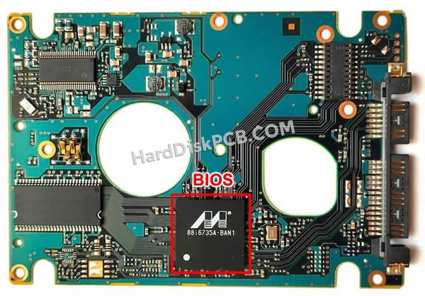 BIOSチップを交換する手順CA26343-B84204BA富士通(FUJITSU)製HDDの基板PCB