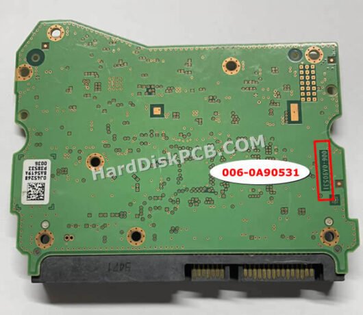006-0A90531 ウエスタンデジタル(WD)製HDDのPCB基板 - 画像 (2)