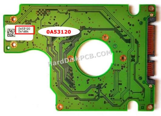 0A53120 日立(HITACHI)製HDDのPCB基板 - 画像 (2)