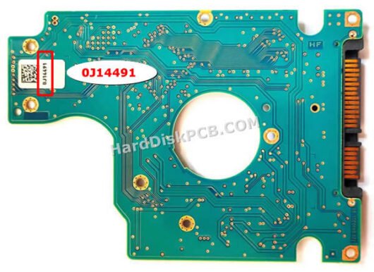 0J14491 日立(HITACHI)製HDDのPCB基板 - 画像 (2)
