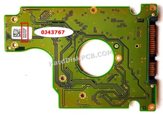 0J43767 日立(HITACHI)製HDDのPCB基板 - 画像 (2)