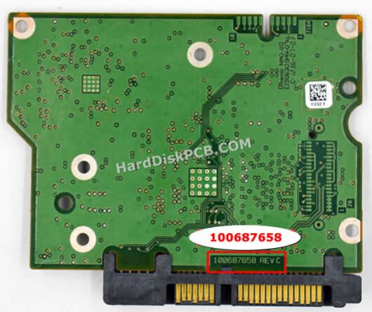 100687658 シーゲイト(SEAGATE)製HDDのPCB基板 - 画像 (2)