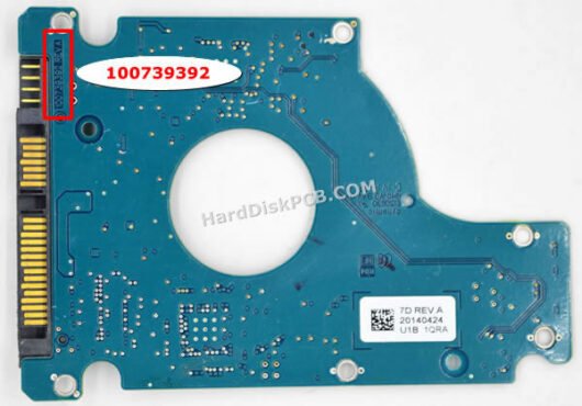 100739392 シーゲイト(SEAGATE)製HDDのPCB基板 - 画像 (2)