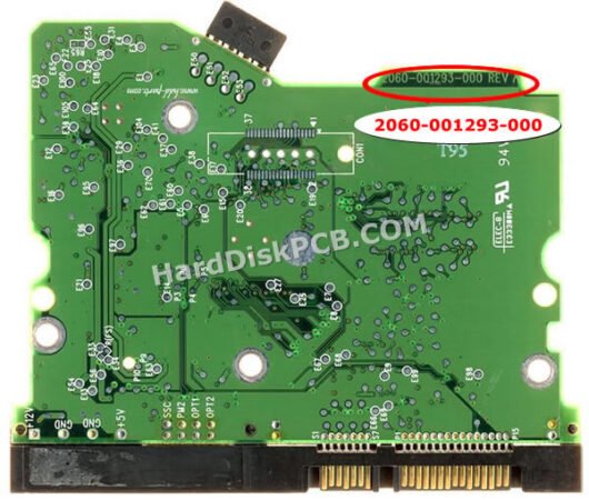 2060-001293-000 ウエスタンデジタル(WD)製HDDのPCB基板 - 画像 (2)