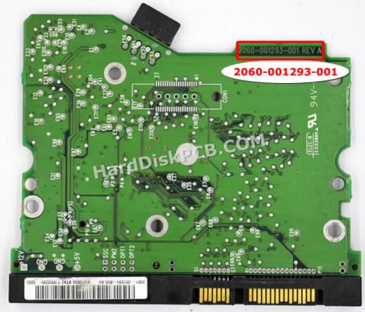 2060-001293-001 ウエスタンデジタル(WD)製HDDのPCB基板 - 画像 (2)