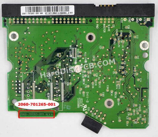2060-701265-001 ウエスタンデジタル(WD)製HDDのPCB基板 - 画像 (2)