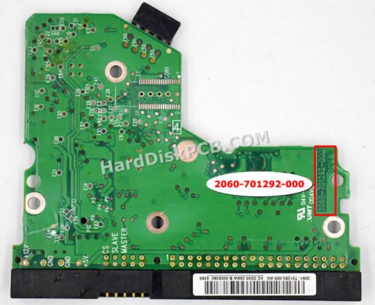 2060-701292-000 ウエスタンデジタル(WD)製HDDのPCB基板 - 画像 (2)