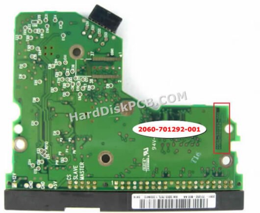 2060-701292-001 ウエスタンデジタル(WD)製HDDのPCB基板 - 画像 (2)