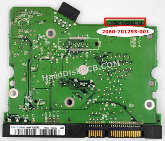 2060-701293-001 ウエスタンデジタル(WD)製HDDのPCB基板 - 画像 (2)