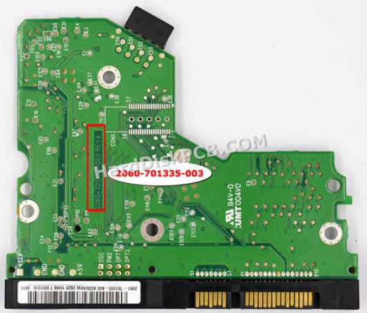 2060-701335-003 ウエスタンデジタル(WD)製HDDのPCB基板 - 画像 (2)