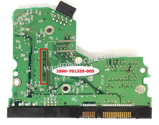 2060-701335-005 ウエスタンデジタル(WD)製HDDのPCB基板 - 画像 (2)