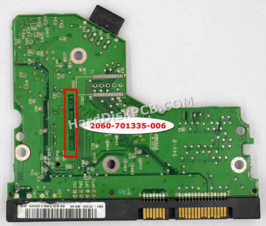 2060-701335-006 ウエスタンデジタル(WD)製HDDのPCB基板 - 画像 (2)