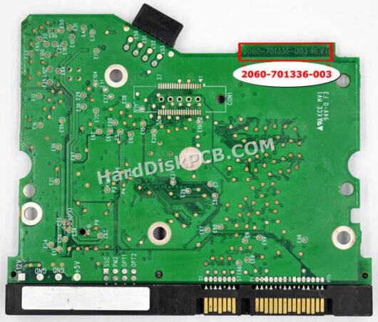 2060-701336-003 ウエスタンデジタル(WD)製HDDのPCB基板 - 画像 (2)