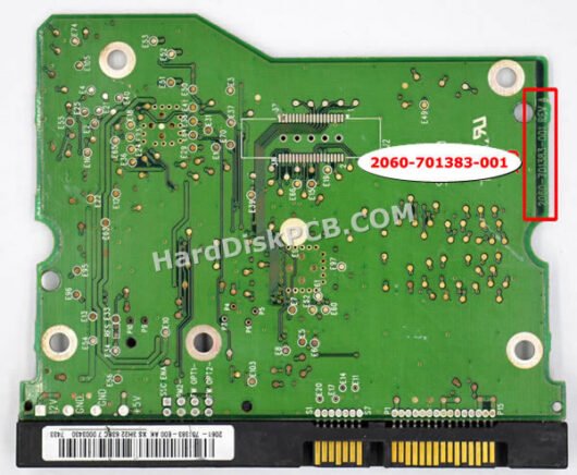 2060-701383-001 ウエスタンデジタル(WD)製HDDのPCB基板 - 画像 (2)