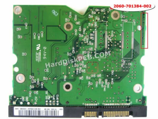 2060-701384-002 ウエスタンデジタル(WD)製HDDのPCB基板 - 画像 (2)