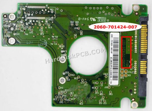 2060-701424-007 ウエスタンデジタル(WD)製HDDのPCB基板 - 画像 (2)