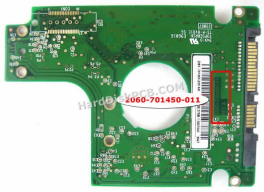2060-701450-011 ウエスタンデジタル(WD)製HDDのPCB基板 - 画像 (2)