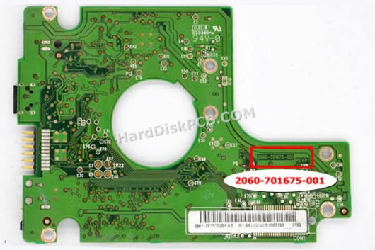 2060-701675-001 ウエスタンデジタル(WD)製HDDのPCB基板 - 画像 (4)