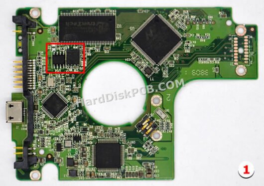 2060-701675-001 ウエスタンデジタル(WD)製HDDのPCB基板