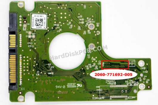 2060-771692-005 ウエスタンデジタル(WD)製HDDのPCB基板 - 画像 (2)