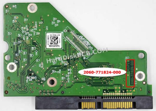 2060-771824-000 ウエスタンデジタル(WD)製HDDのPCB基板 - 画像 (2)