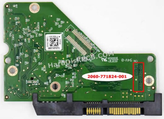 2060-771824-001 ウエスタンデジタル(WD)製HDDのPCB基板 - 画像 (2)
