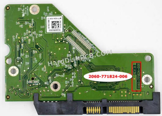 2060-771824-006 ウエスタンデジタル(WD)製HDDのPCB基板 - 画像 (2)