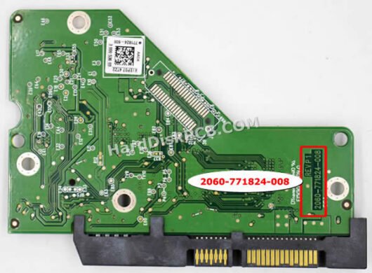 2060-771824-008 ウエスタンデジタル(WD)製HDDのPCB基板 - 画像 (2)