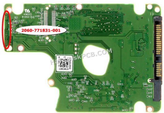 2060-771831-001 ウエスタンデジタル(WD)製HDDのPCB基板 - 画像 (2)
