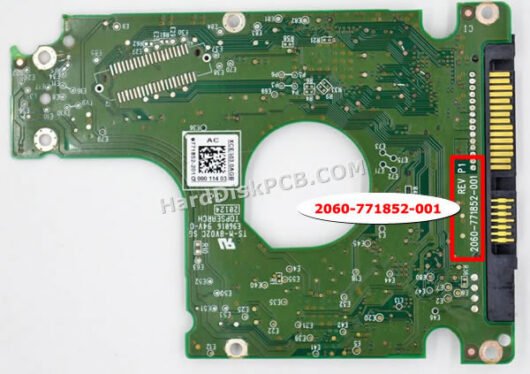 2060-771852-001 ウエスタンデジタル(WD)製HDDのPCB基板 - 画像 (2)