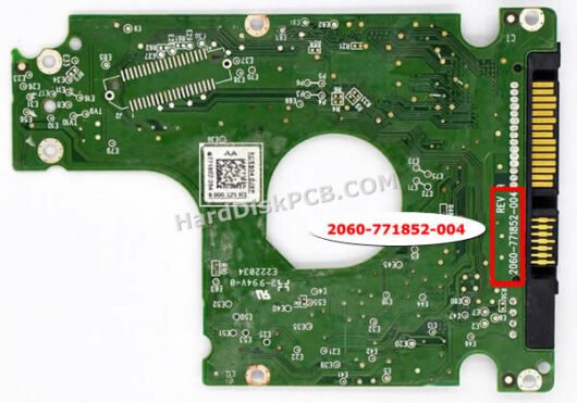 2060-771852-004 ウエスタンデジタル(WD)製HDDのPCB基板 - 画像 (2)