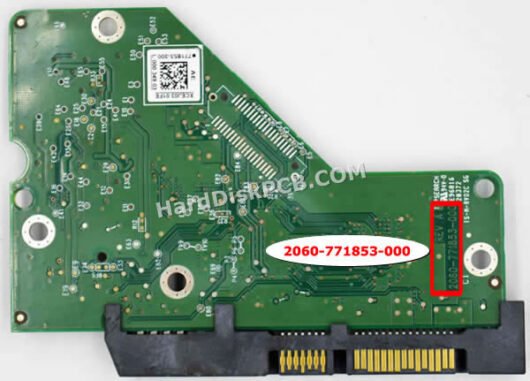2060-771853-000 ウエスタンデジタル(WD)製HDDのPCB基板 - 画像 (2)