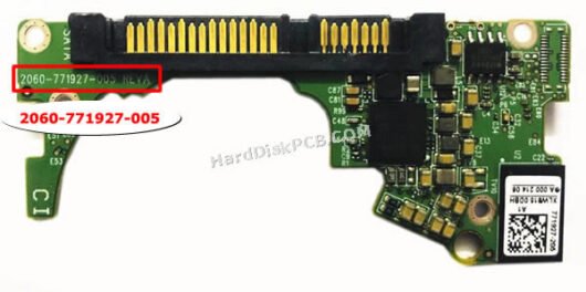 2060-771927-005 ウエスタンデジタル(WD)製HDDのPCB基板 - 画像 (2)